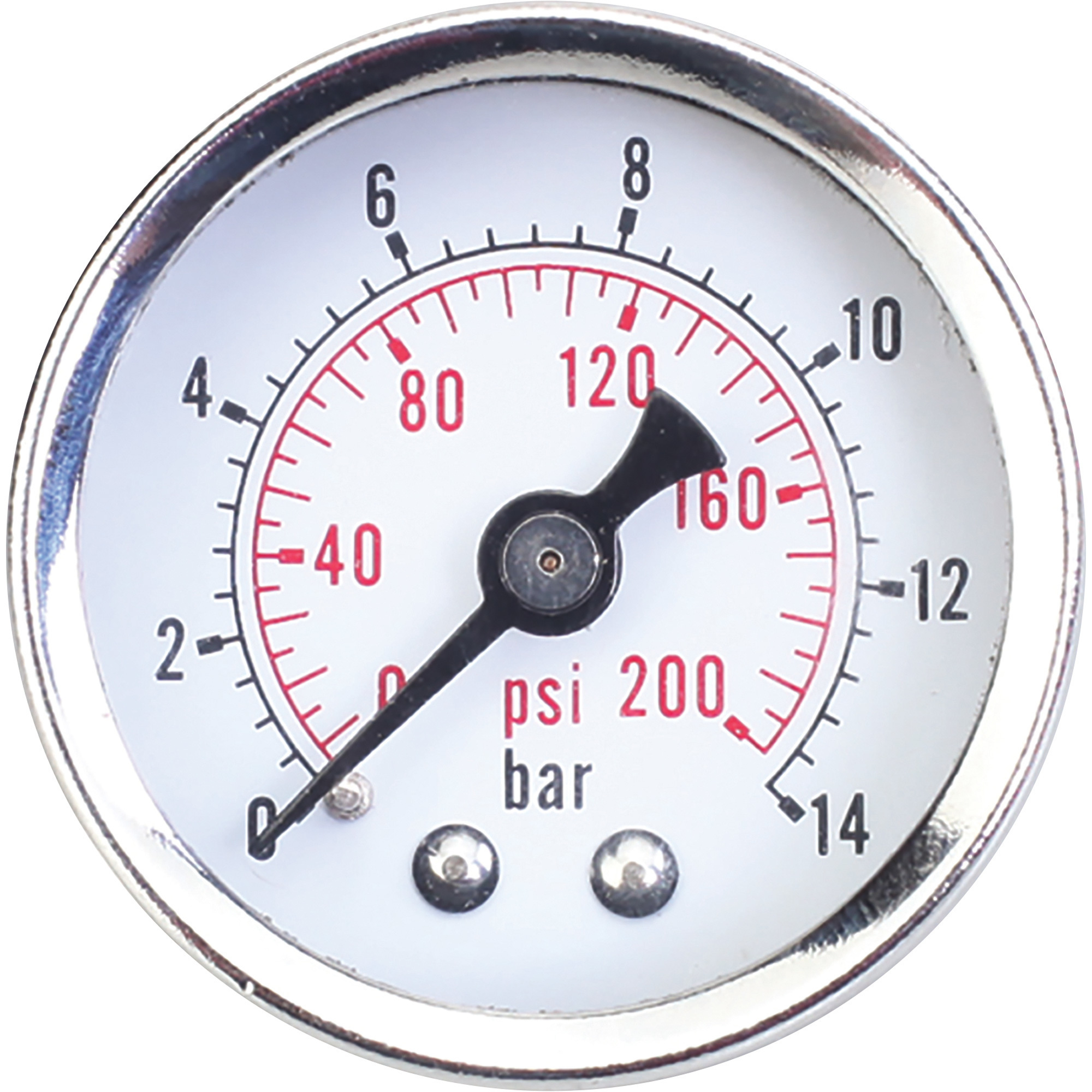 Klutch Analog Air Pressure Gauge 200 Max. PSI Northern Tool